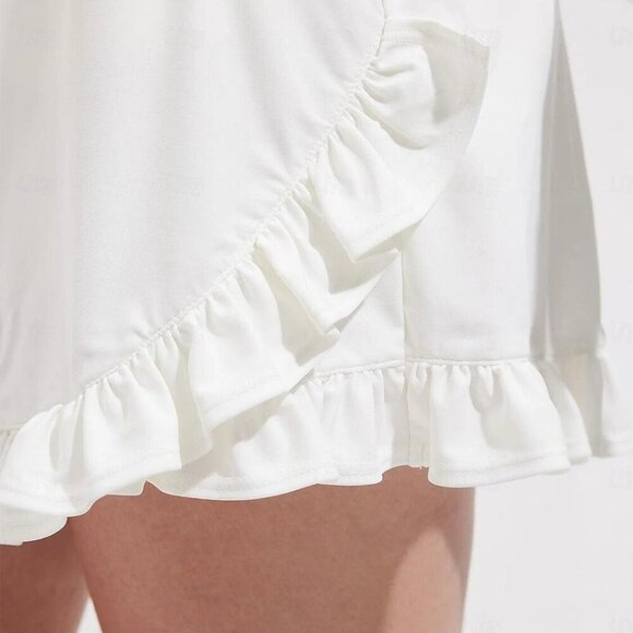 NEW CEGOLFS More Than Basic 17" High Waist Ruffle Skort UPF50+ Size X-Small - Picture 3 of 16